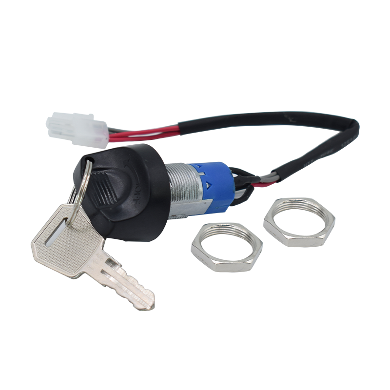 Forklift key switch installation